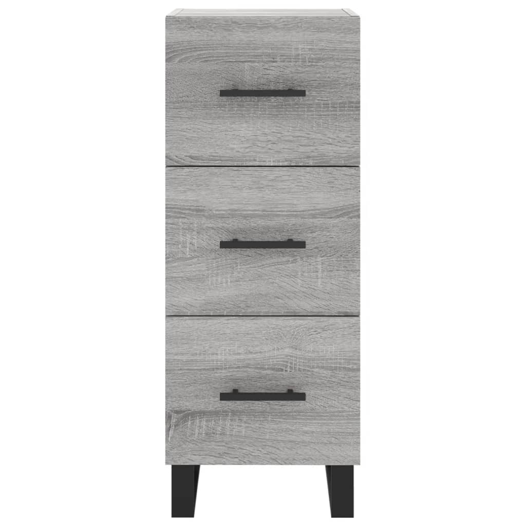 Credenza Grigio Sonoma 34,5x34x180 cm in Legno Multistrato - homemem39