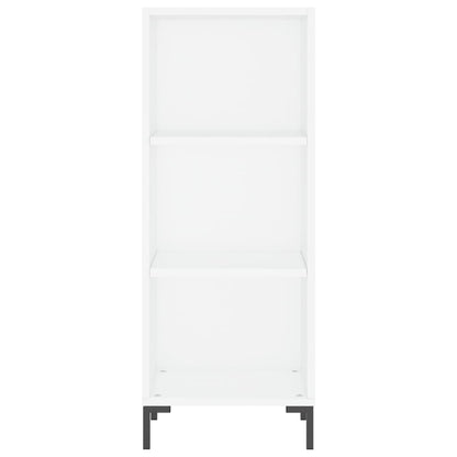 Credenza Bianca 34,5x34x180 cm in Legno Multistrato
