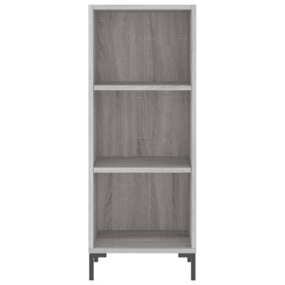 Credenza Grigio Sonoma 34,5x34x180 cm in Legno Multistrato
