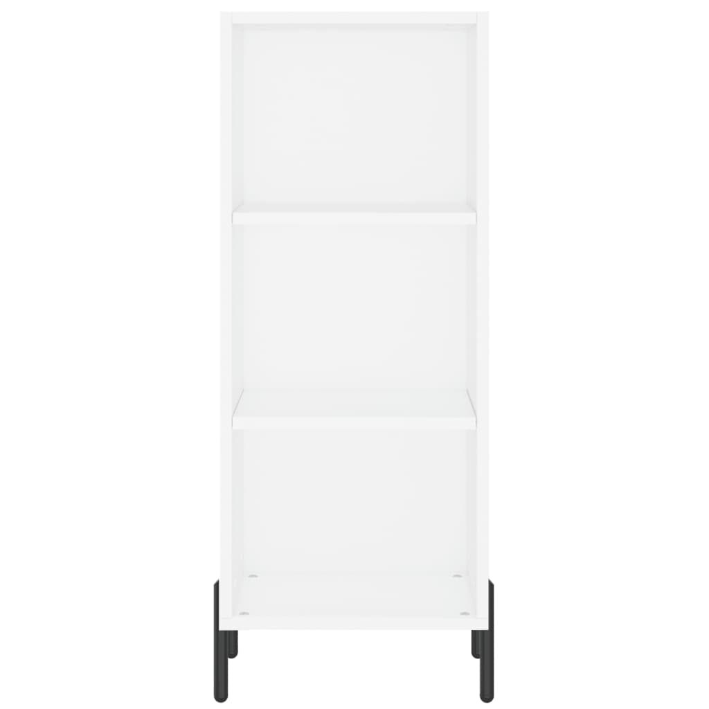 Credenza Bianca 34,5x34x180 cm in Legno Multistrato - homemem39