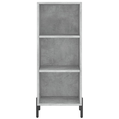 Credenza Grigio Cemento 34,5x34x180 cm in Legno Multistrato - homemem39
