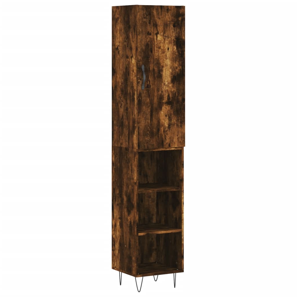 Credenza Rovere Fumo 34,5x34x180 cm in Legno Multistrato - homemem39