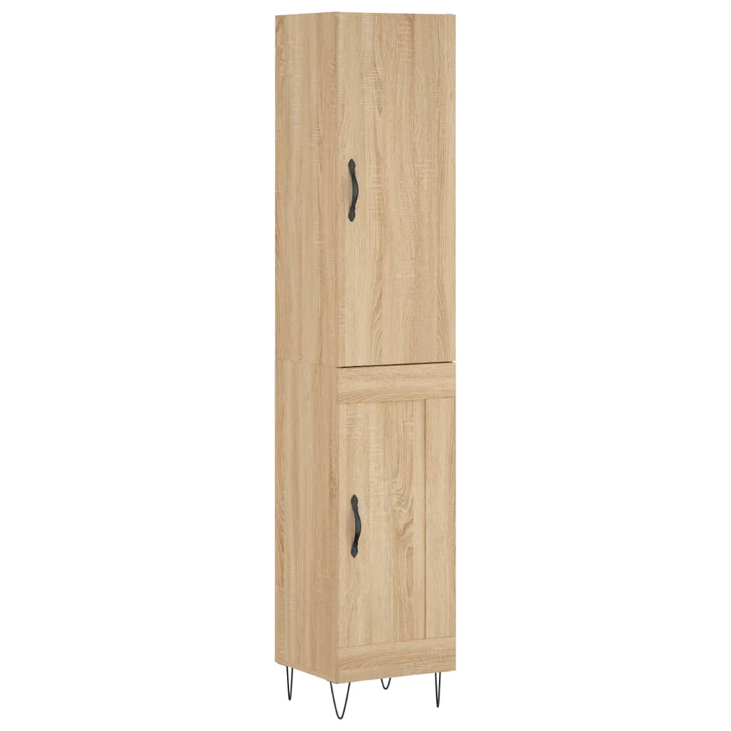 Credenza Rovere Sonoma 34,5x34x180 cm in Legno Multistrato - homemem39