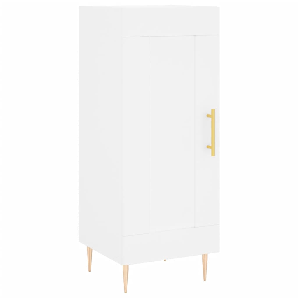 Credenza Bianca 34,5x34x180 cm in Legno Multistrato