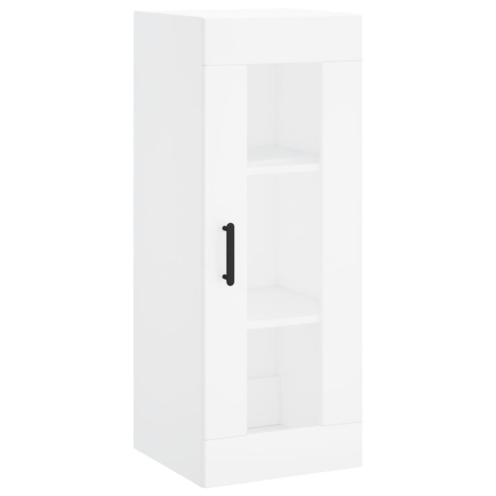 Credenza Bianca 34,5x34x180 cm in Legno Multistrato | homemem39
