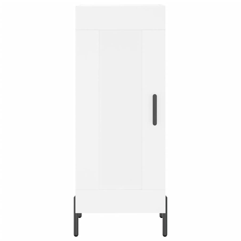 Credenza Bianca 34,5x34x180 cm in Legno Multistrato | homemem39