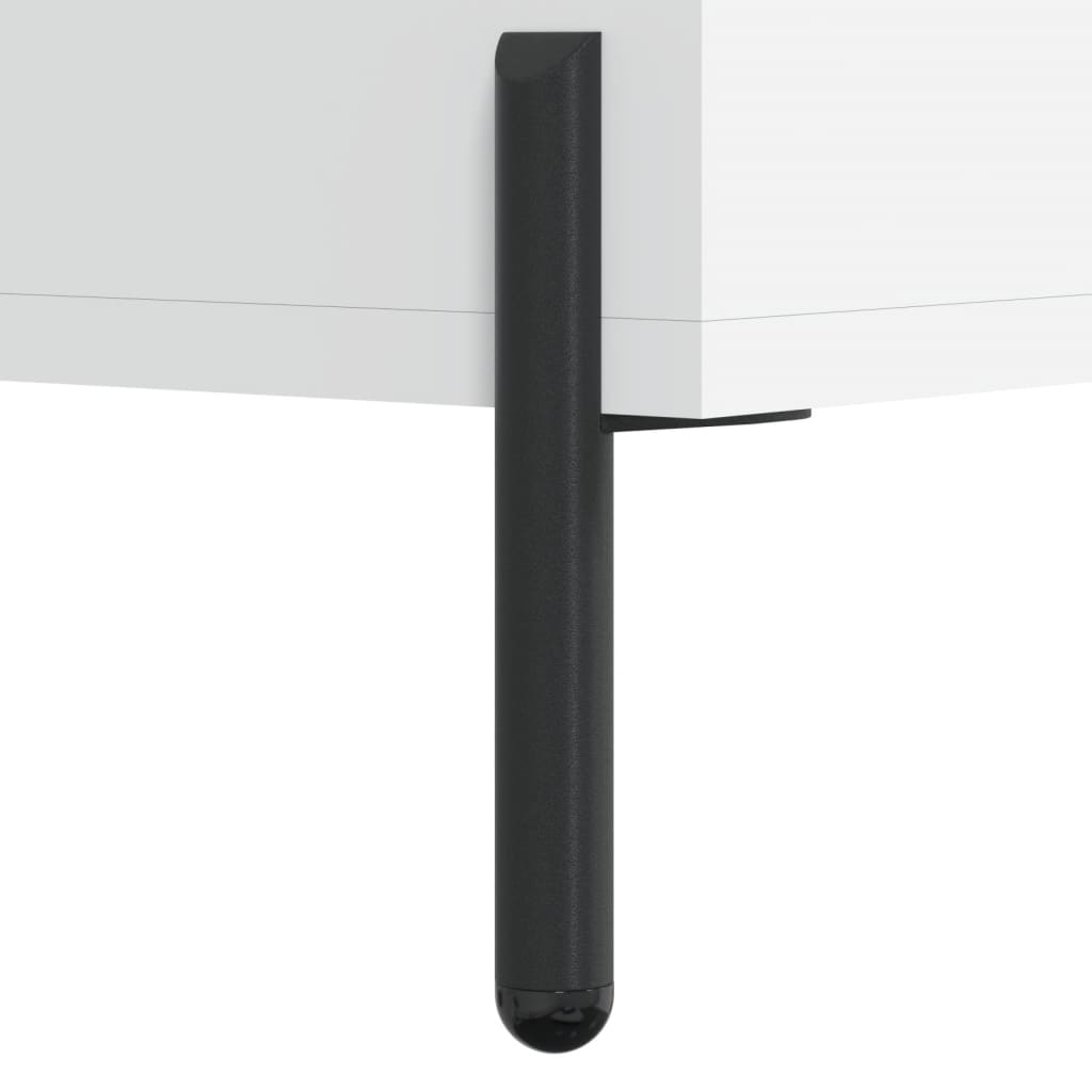 Credenza Bianca 34,5x34x180 cm in Legno Multistrato | homemem39