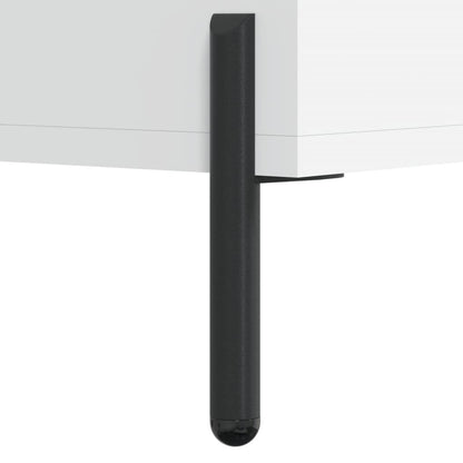 Credenza Bianca 34,5x34x180 cm in Legno Multistrato | homemem39