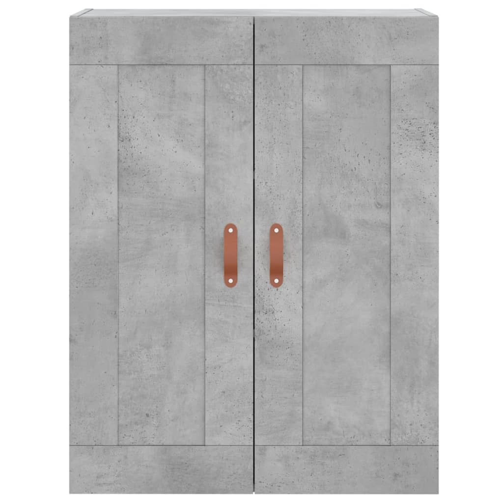 Credenza Grigio Cemento 69,5x34x180 cm in Legno Multistrato - homemem39