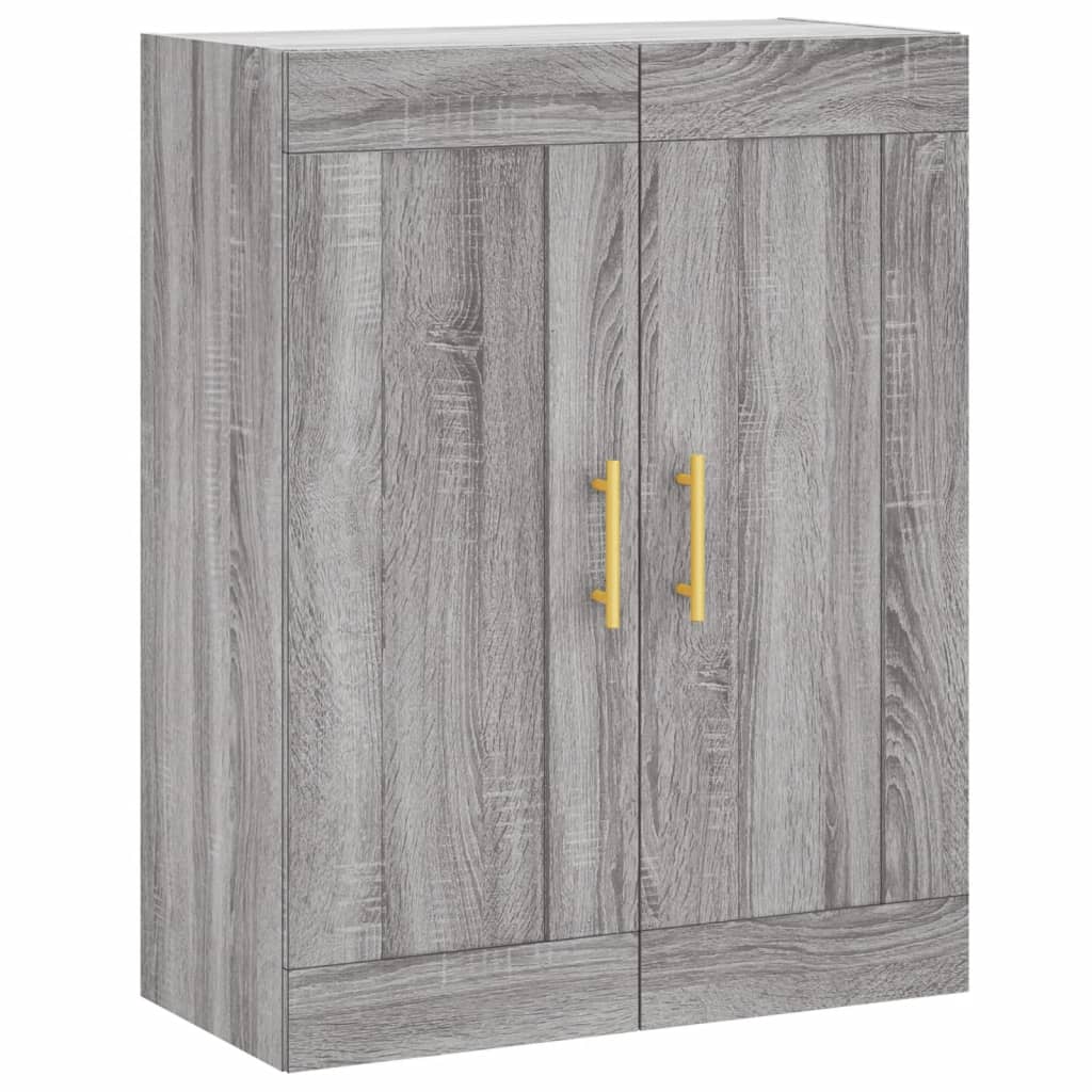 Credenza Grigio Sonoma 69,5x34x180 cm in Legno Multistrato | homemem39