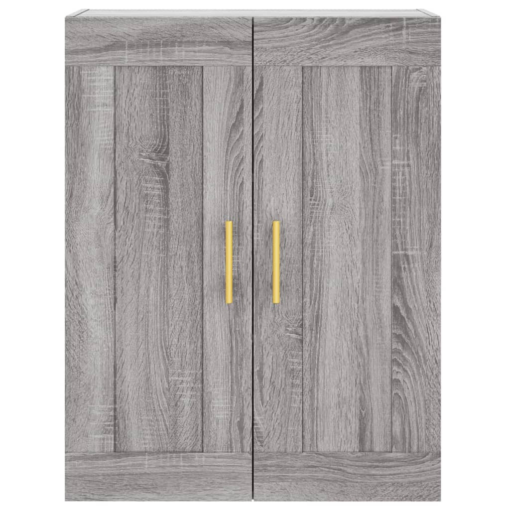 Credenza Grigio Sonoma 69,5x34x180 cm in Legno Multistrato | homemem39