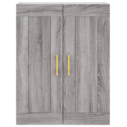 Credenza Grigio Sonoma 69,5x34x180 cm in Legno Multistrato | homemem39
