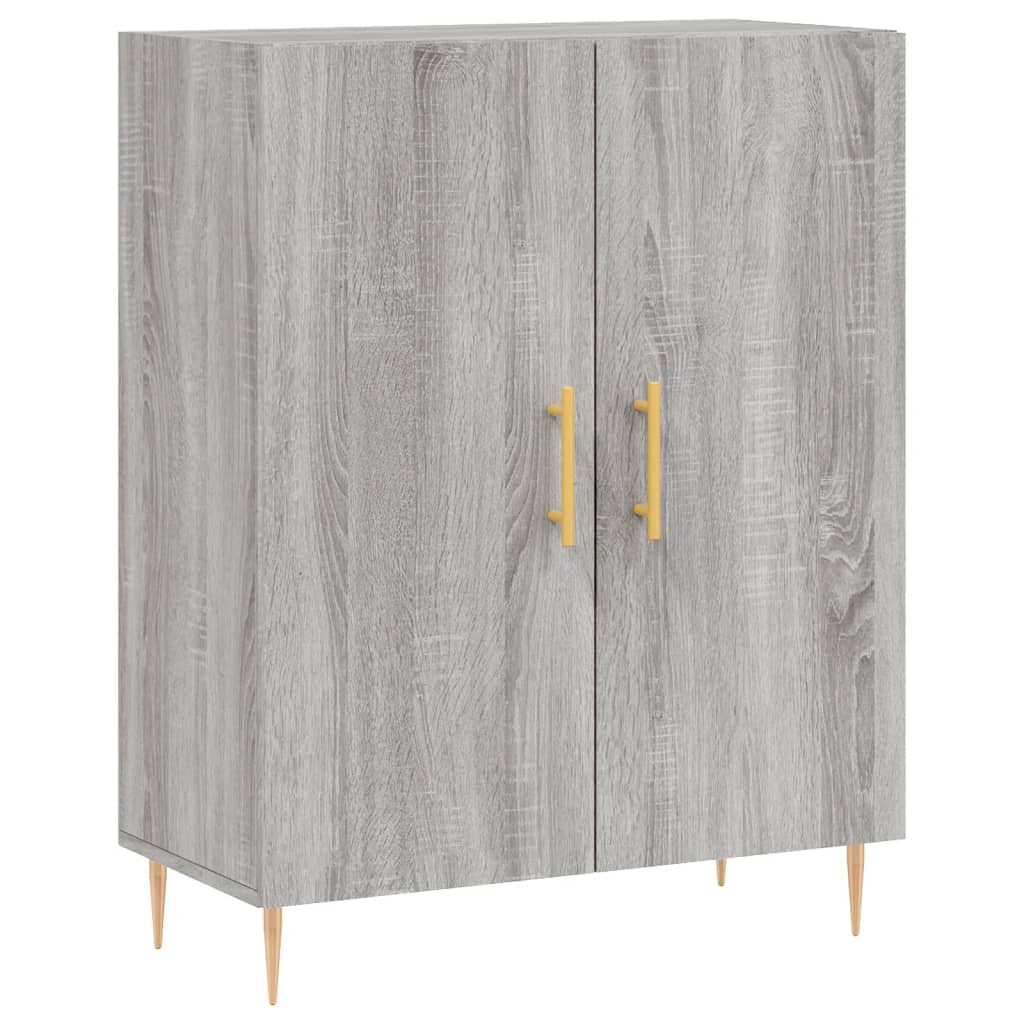 Credenza Grigio Sonoma 69,5x34x180 cm in Legno Multistrato | homemem39