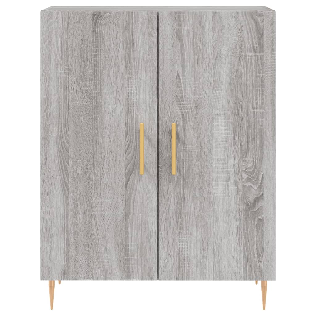 Credenza Grigio Sonoma 69,5x34x180 cm in Legno Multistrato | homemem39