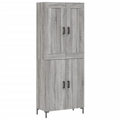 Credenza Grigio Sonoma 69,5x34x180 cm in Legno Multistrato - homemem39