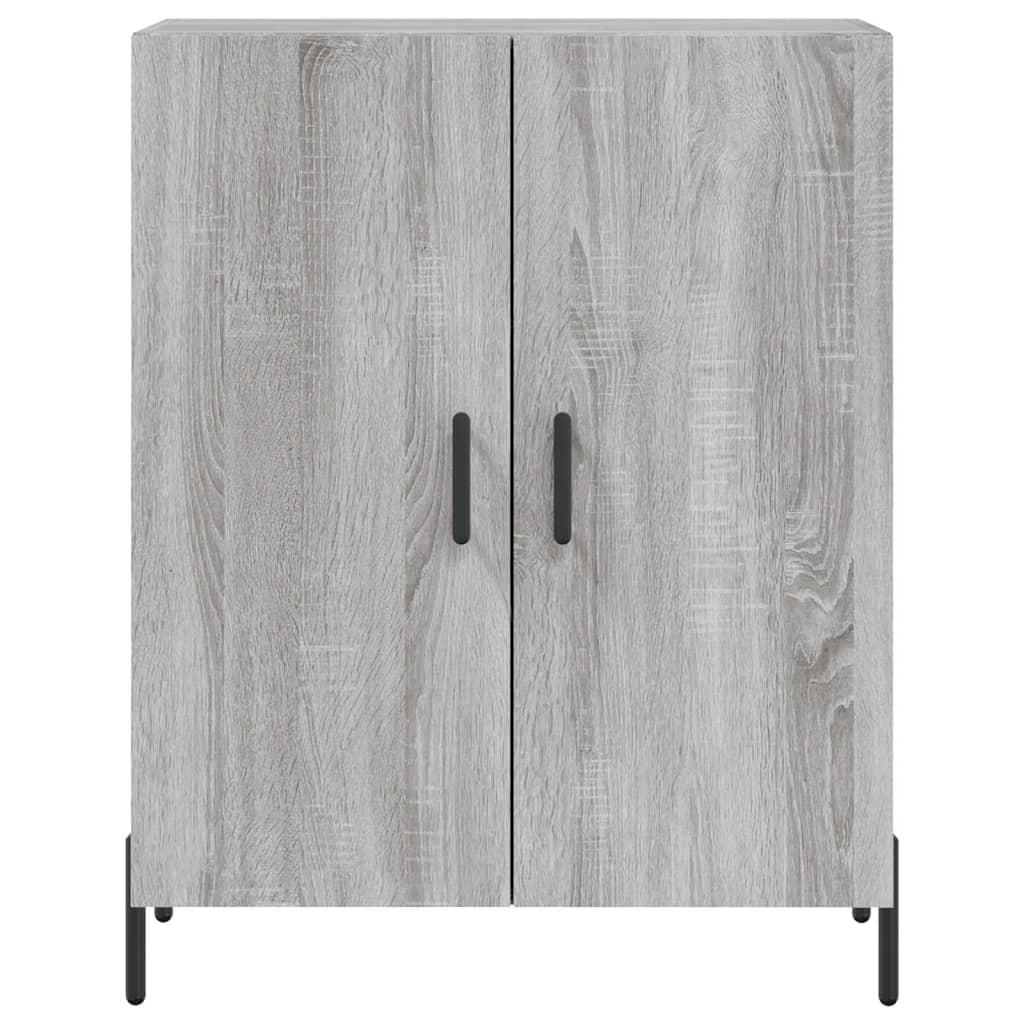 Credenza Grigio Sonoma 69,5x34x180 cm in Legno Multistrato