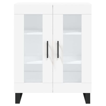 Credenza Bianca 69,5x34x180 cm in Legno Multistrato