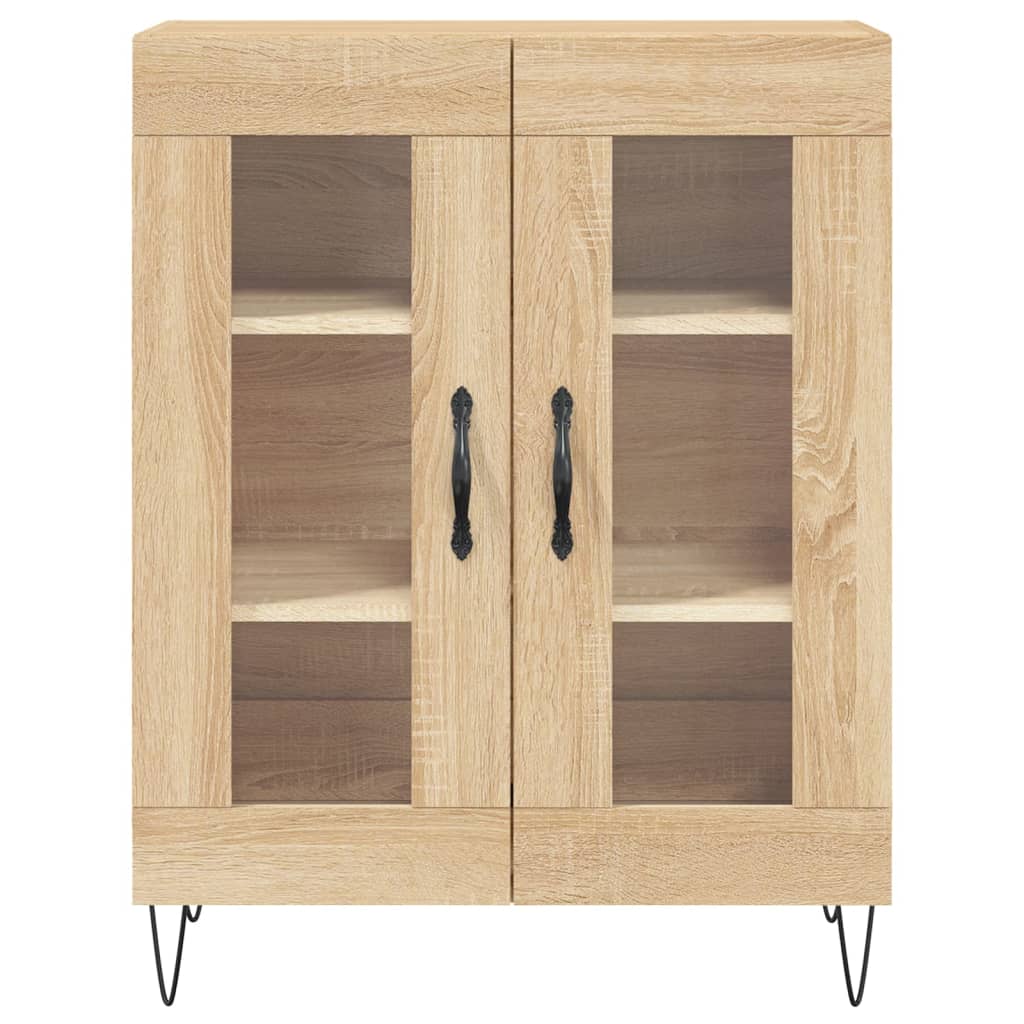 Credenza Rovere Sonoma 69,5x34x180 cm in Legno Multistrato
