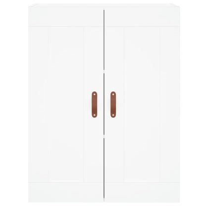 Credenza Bianca 69,5x34x180 cm in Legno Multistrato - homemem39