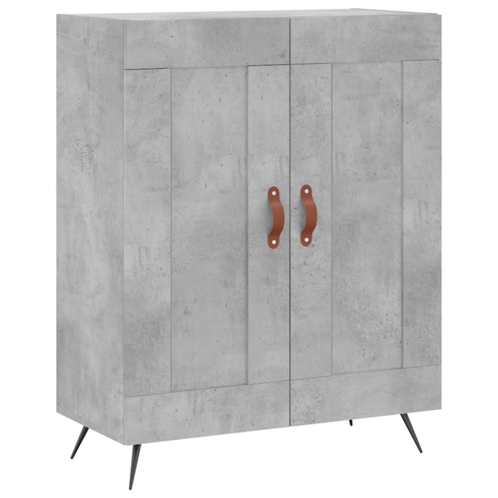 Credenza Grigio Cemento 69,5x34x180 cm in Legno Multistrato - homemem39