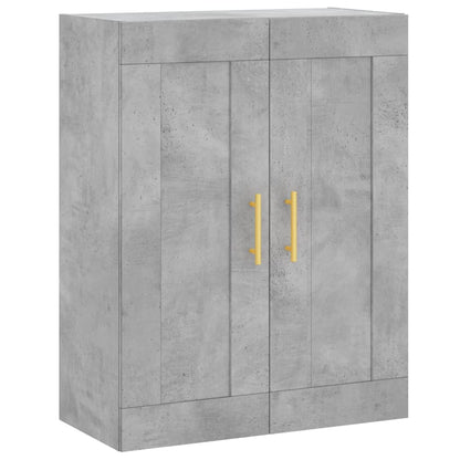 Credenza Grigio Cemento 69,5x34x180 cm in Legno Multistrato - homemem39