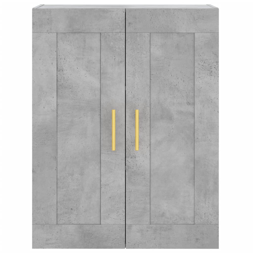 Credenza Grigio Cemento 69,5x34x180 cm in Legno Multistrato - homemem39