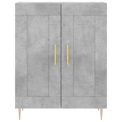 Credenza Grigio Cemento 69,5x34x180 cm in Legno Multistrato - homemem39