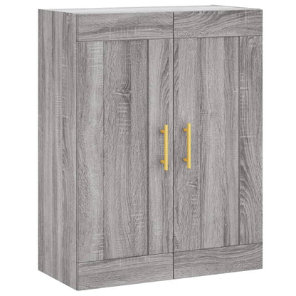 Credenza Grigio Sonoma 69,5x34x180 cm in Legno Multistrato | homemem39