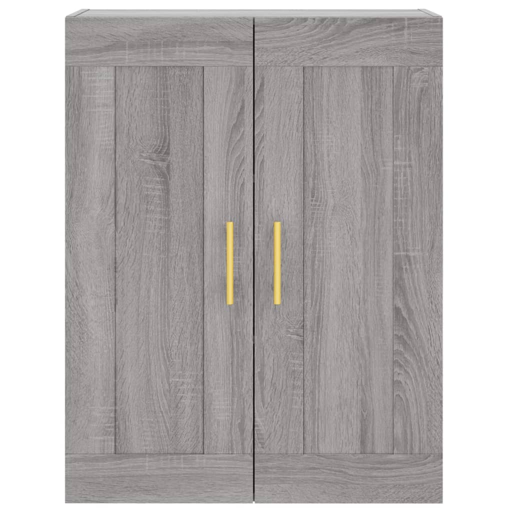 Credenza Grigio Sonoma 69,5x34x180 cm in Legno Multistrato | homemem39