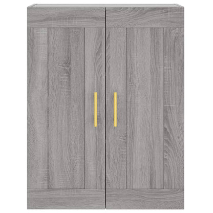Credenza Grigio Sonoma 69,5x34x180 cm in Legno Multistrato | homemem39