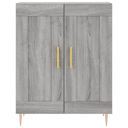 Credenza Grigio Sonoma 69,5x34x180 cm in Legno Multistrato | homemem39