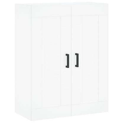 Credenza Bianca 69,5x34x180 cm in Legno Multistrato | homemem39