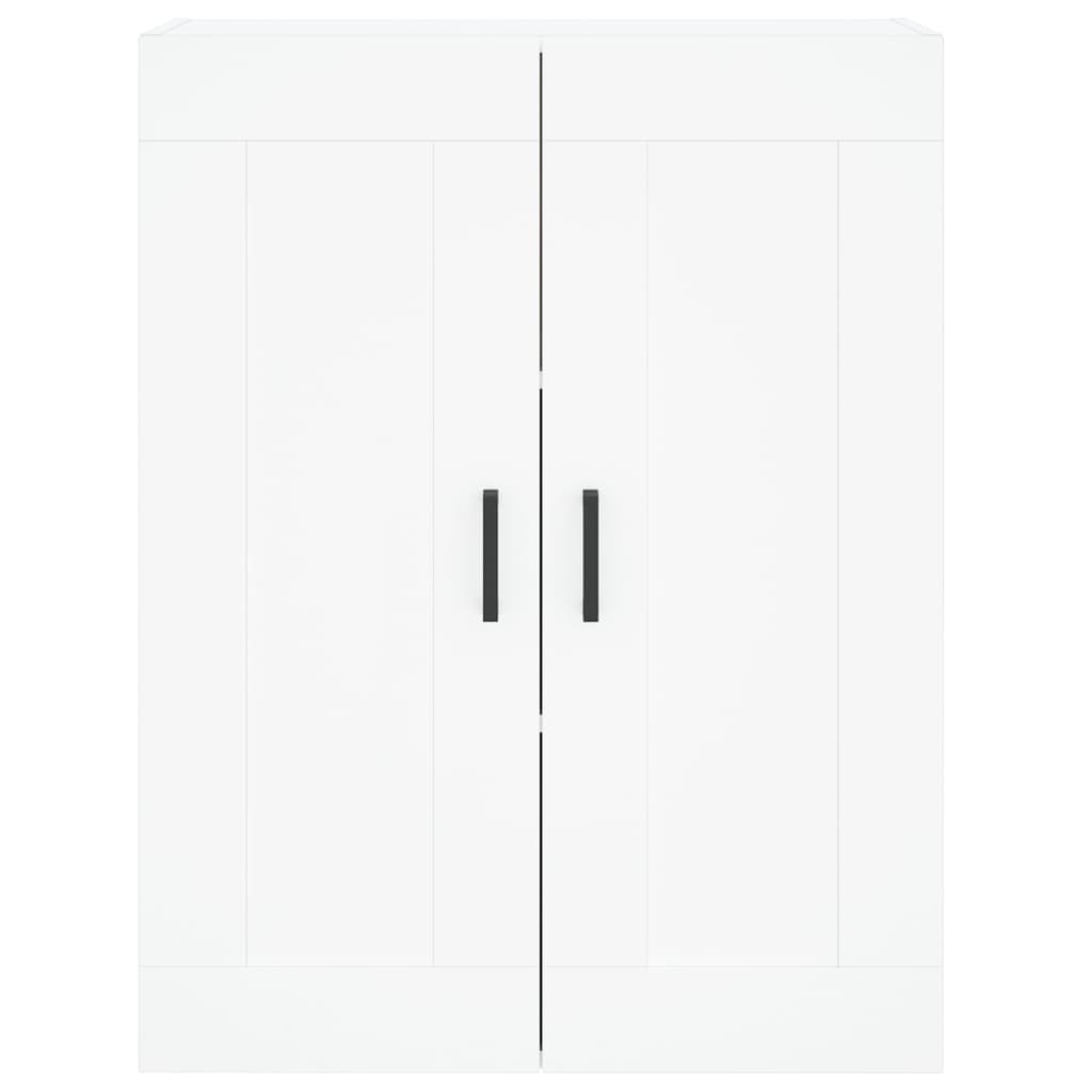 Credenza Bianca 69,5x34x180 cm in Legno Multistrato | homemem39