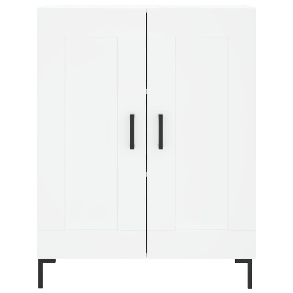 Credenza Bianca 69,5x34x180 cm in Legno Multistrato | homemem39