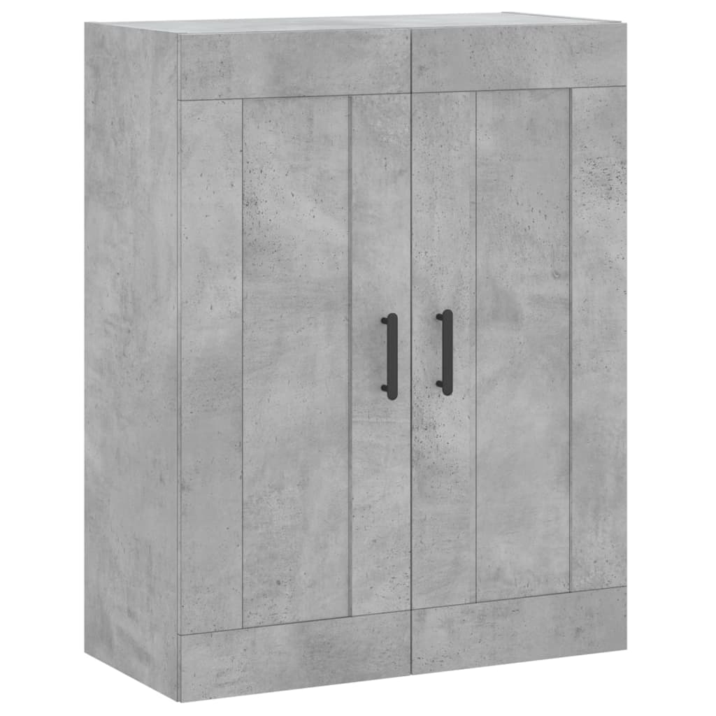 Credenza Grigio Cemento 69,5x34x180 cm in Legno Multistrato | homemem39