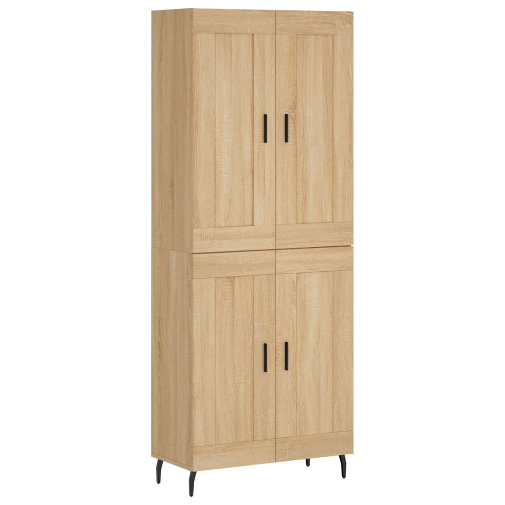 Credenza Rovere Sonoma 69,5x34x180 cm in Legno Multistrato | homemem39