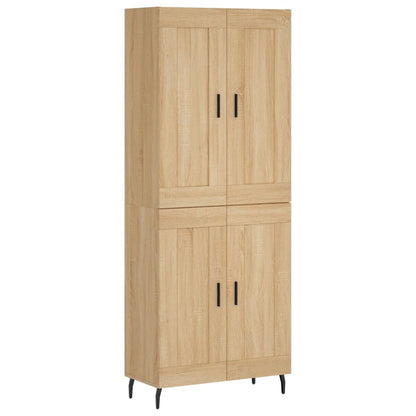 Credenza Rovere Sonoma 69,5x34x180 cm in Legno Multistrato | homemem39