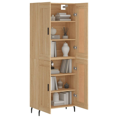 Credenza Rovere Sonoma 69,5x34x180 cm in Legno Multistrato | homemem39