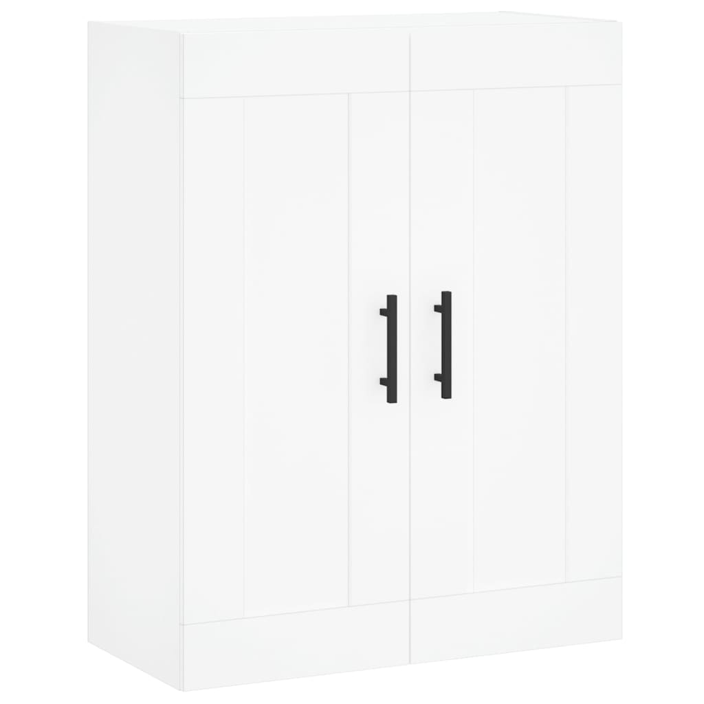 Credenza Bianca 69,5x34x180 cm in Legno Multistrato | homemem39