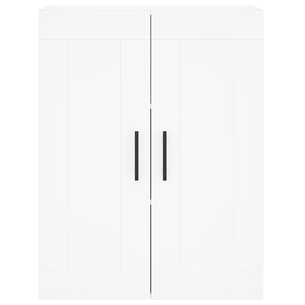 Credenza Bianca 69,5x34x180 cm in Legno Multistrato | homemem39