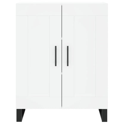 Credenza Bianca 69,5x34x180 cm in Legno Multistrato | homemem39