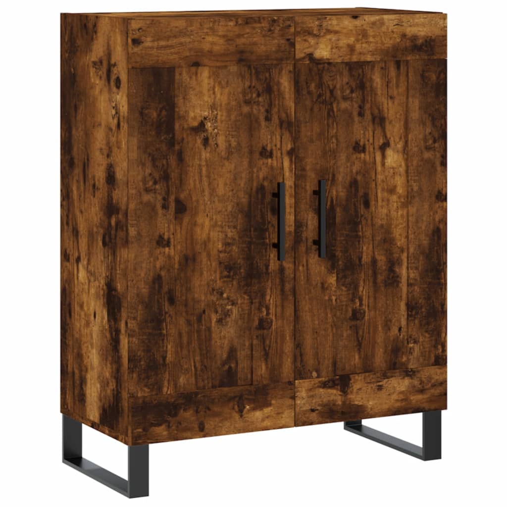 Credenza Rovere Fumo  69,5x34x180 cm in Legno Multistrato