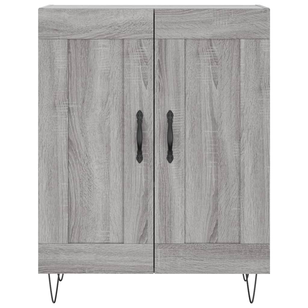 Credenza Grigio Sonoma 69,5x34x180 cm in Legno Multistrato - homemem39