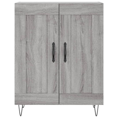 Credenza Grigio Sonoma 69,5x34x180 cm in Legno Multistrato - homemem39