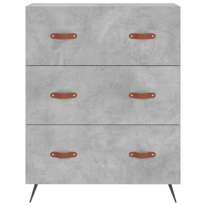 Credenza Grigio Cemento 69,5x34x180 cm in Legno Multistrato - homemem39