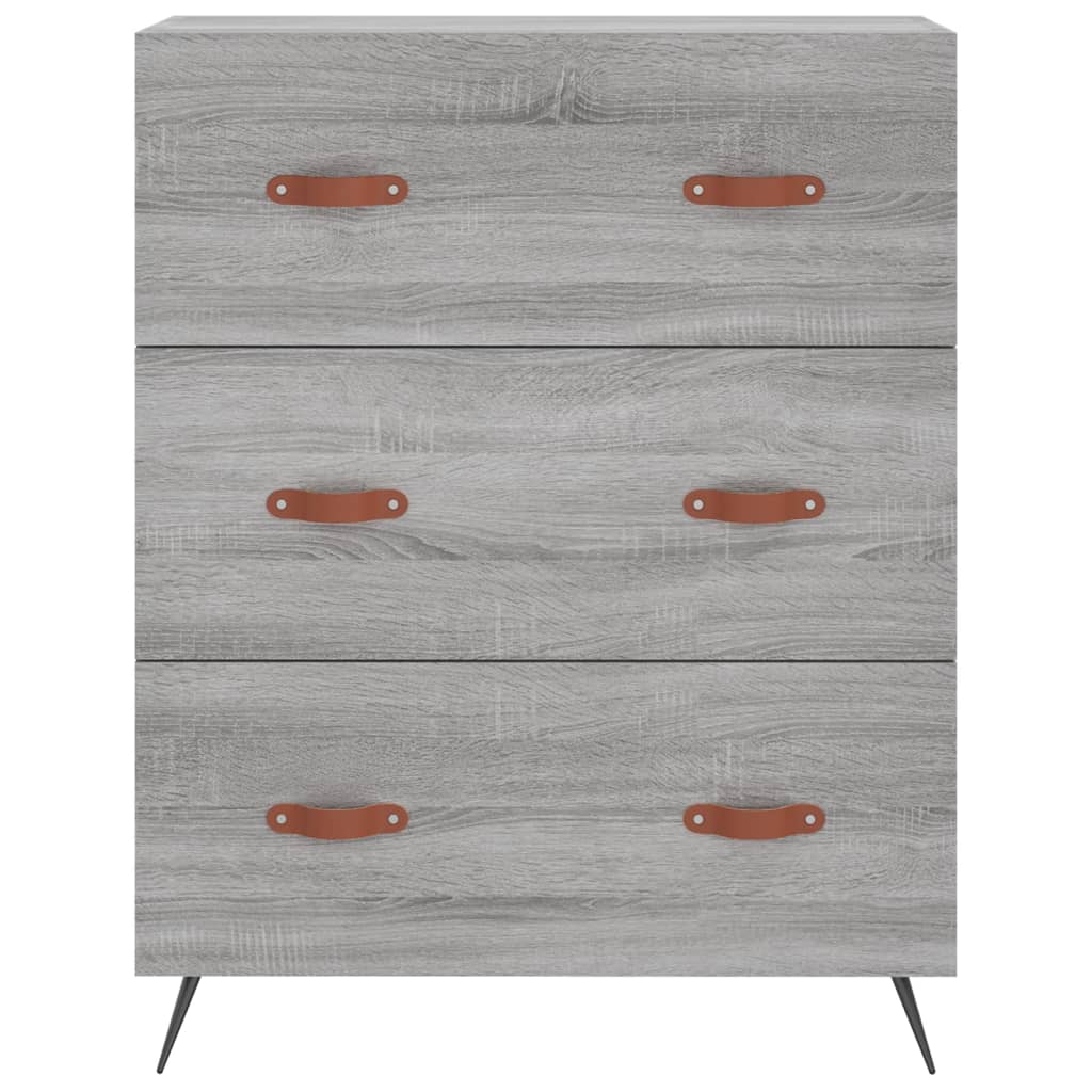 Credenza Grigio Sonoma 69,5x34x180 cm in Legno Multistrato - homemem39