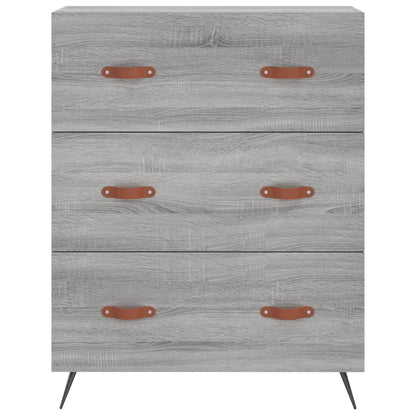 Credenza Grigio Sonoma 69,5x34x180 cm in Legno Multistrato - homemem39