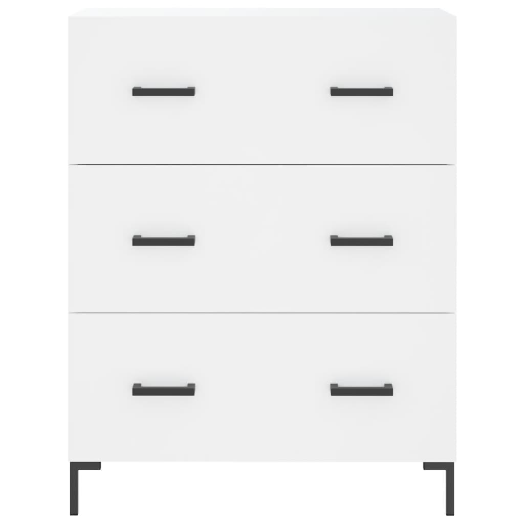 Credenza Bianca 69,5x34x180 cm in Legno Multistrato | homemem39
