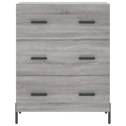 Credenza Grigio Sonoma 69,5x34x180 cm in Legno Multistrato