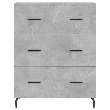 Credenza Grigio Cemento 69,5x34x180 cm in Legno Multistrato | homemem39